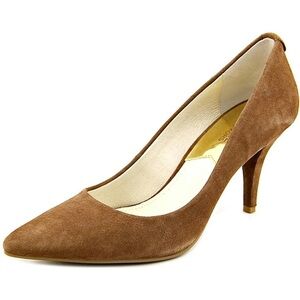Michael Michael Kors Dorothy Flex Pump Suede Dark Caramel Work Business Career